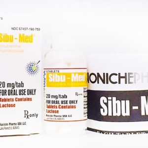 Sibu-med (Sibutramina) Bioniche Pharma - 20 mg/tab - 60 tabs
